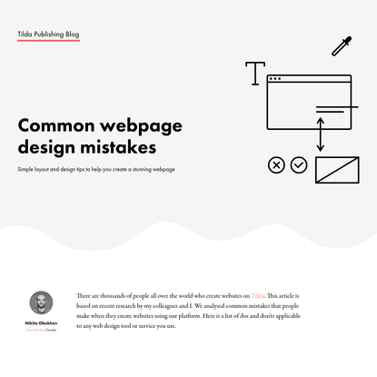 Common webpage design mistakes