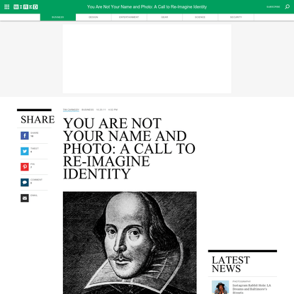 You Are Not Your Name and Photo: A Call to Re-Imagine Identity