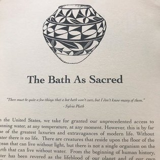 from 'The Sacred Art Of Bathing' by Sophia Rose - a few copies left online and in store