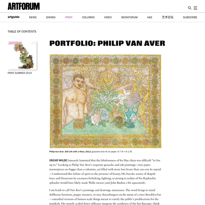 PORTFOLIO: PHILIP VAN AVER