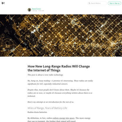 How New Long-Range Radios Will Change the Internet of Things