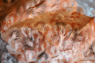 The Cave of Hands in Santa Cruz, Patagonia, Argentina