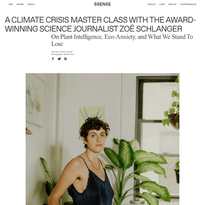 A Climate Crisis Master Class With The Award-Winning Science Journalist Zoë Schlanger