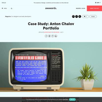 Case Study: Anton Chalov Portfolio