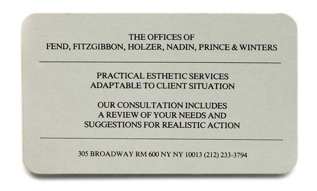 The Offices of Fend, Fitzgibbon, Holzer, Nadin, Prince & Winters (1979)