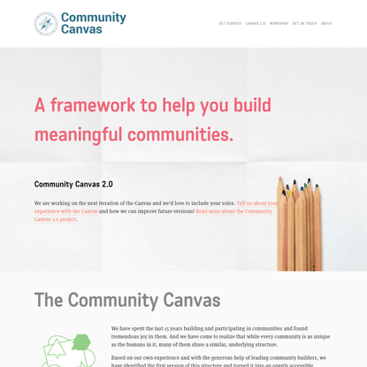 The Community Canvas