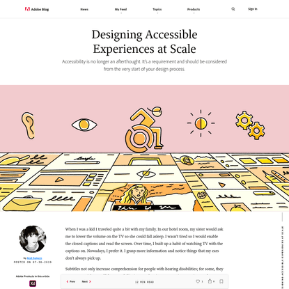 Designing for Accessibility at Scale - Adobe