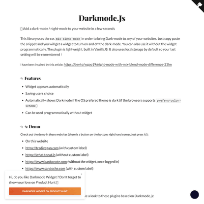 darkmode.js