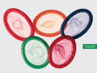  Olympic Condoms, Benetton Ad, Oliviero Toscani