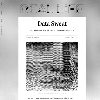 Data Sweat - Real Life
