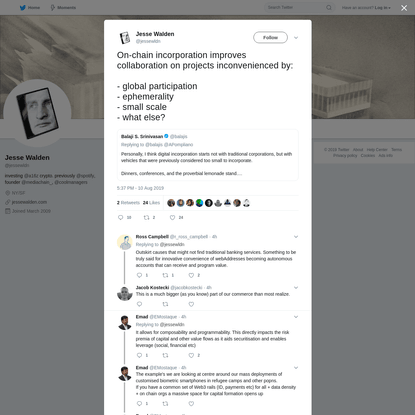 Jesse Walden on Twitter