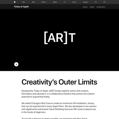 Today at Apple - Experience Augmented Realities - Apple