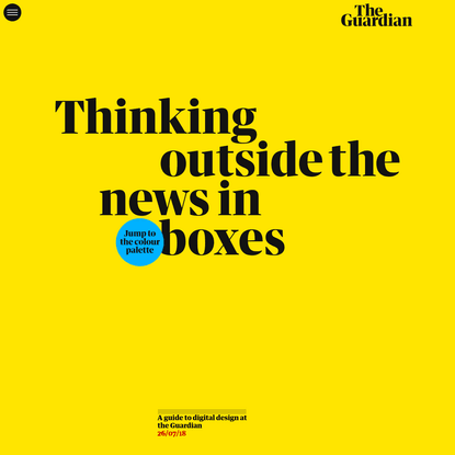 The Guardian digital design style guide