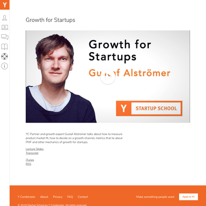 Growth for Startups
