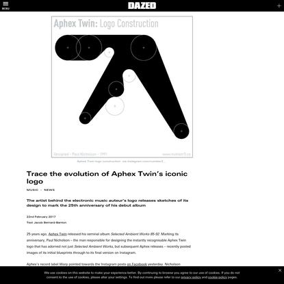 Trace the evolution of Aphex Twin's iconic logo