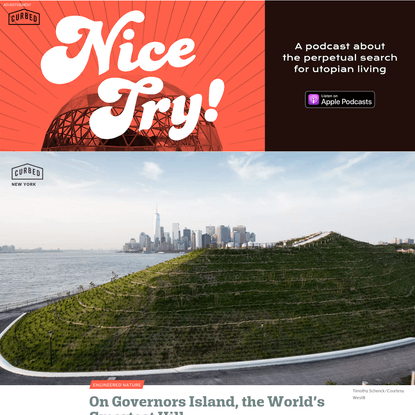 On Governors Island, the world's smartest hill