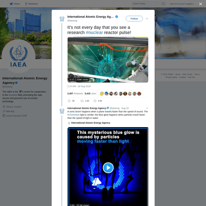 International Atomic Energy Agency on Twitter