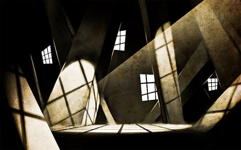 Cabinet of Dr. Caligari set design