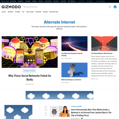 Alternate Internet - Tech and Science Tips, Reviews, News And More. | Gizmodo