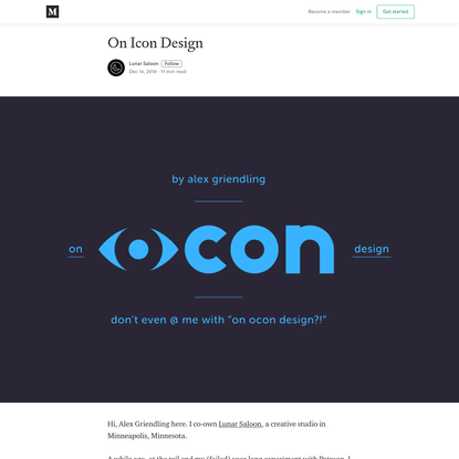 On Icon Design