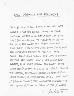 Sol Lewitt, Wall Drawing for Hallways, 1976