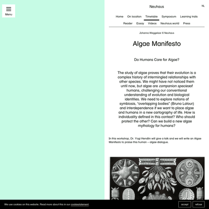 Algae Manifesto