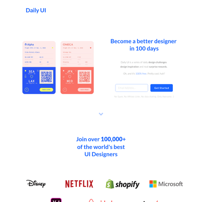 Daily UI Design Challenge, Inspiration, and Resources