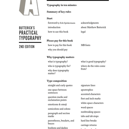 Butterick's Practical Typography