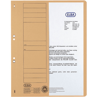 Elba Hole-Punched Folders Commercial Half Front Cover