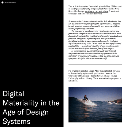 Digital Materiality in the Age of Design Systems