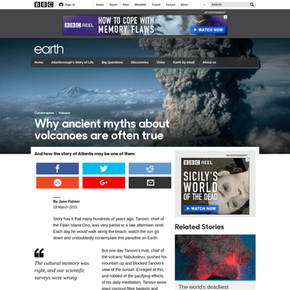 Why ancient myths about volcanoes are often true