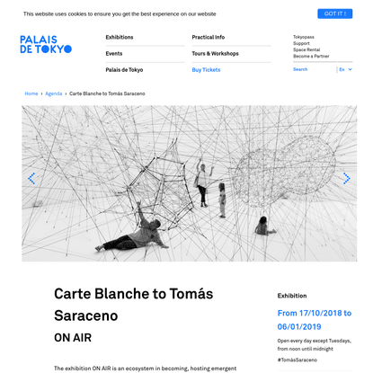 Carte Blanche to Tomás Saraceno