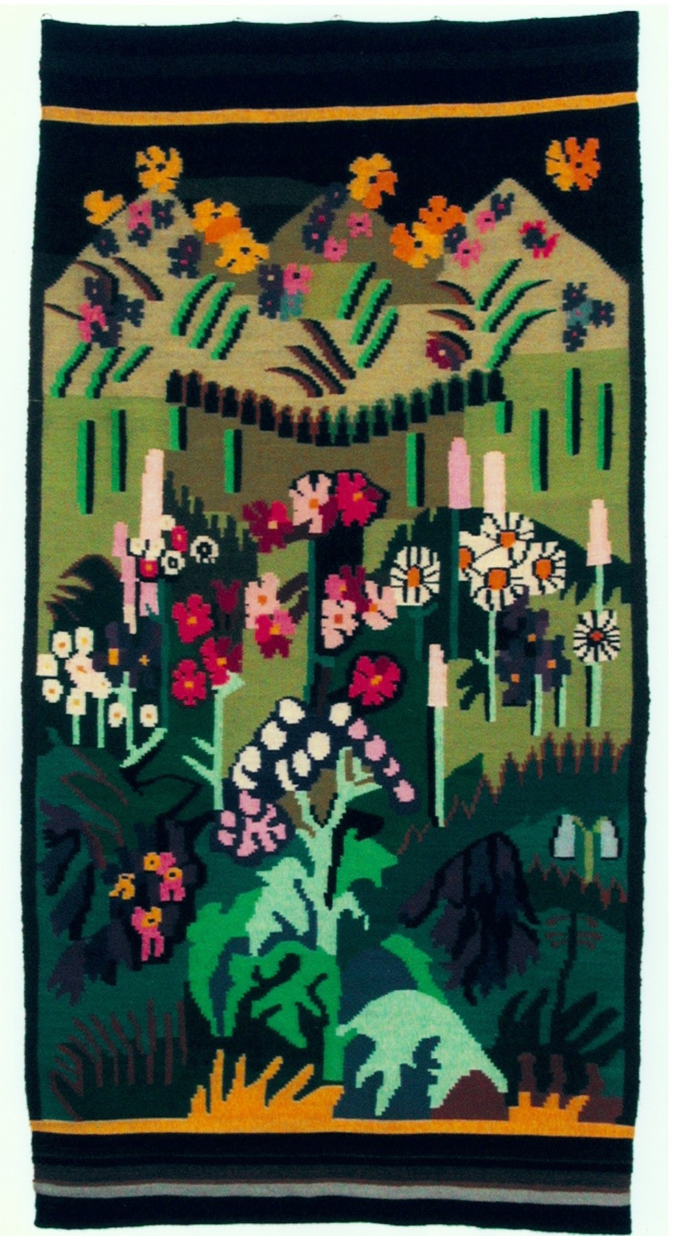  Ernst Ludwig Kirchner and Lise Gujer, Blumenteppich, 1938, Tapestry
