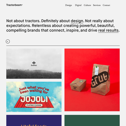 Tractorbeam | Design, Branding, Digital Marketing | Dallas, LA, NYC