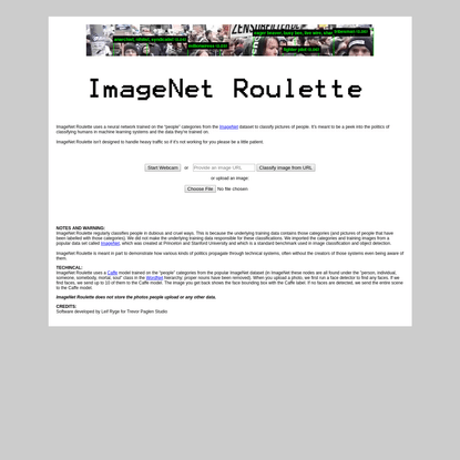 ImageNet Roulette