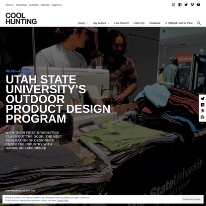 Utah State University's Outdoor Product Design Program - COOL HUNTING