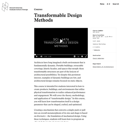 Transformable Design Methods