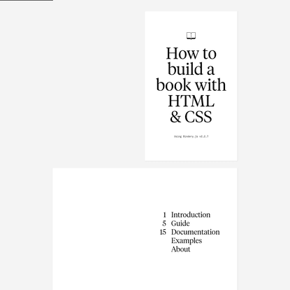 Bindery.js · Book