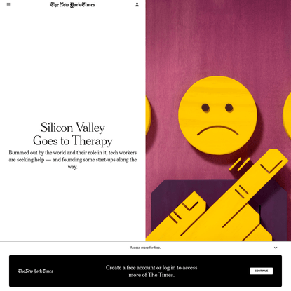 Silicon Valley Goes to Therapy