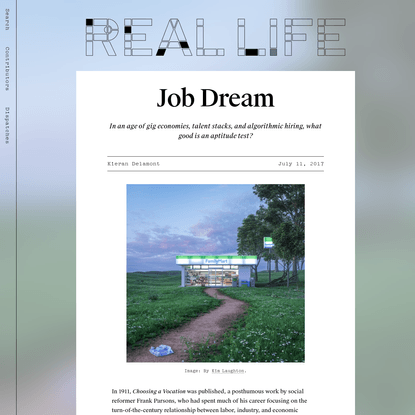 Job Dream - Real Life
