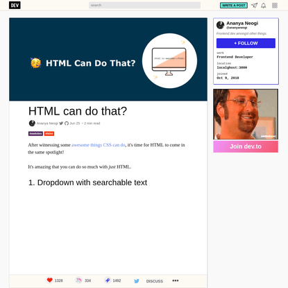 HTML can do that?