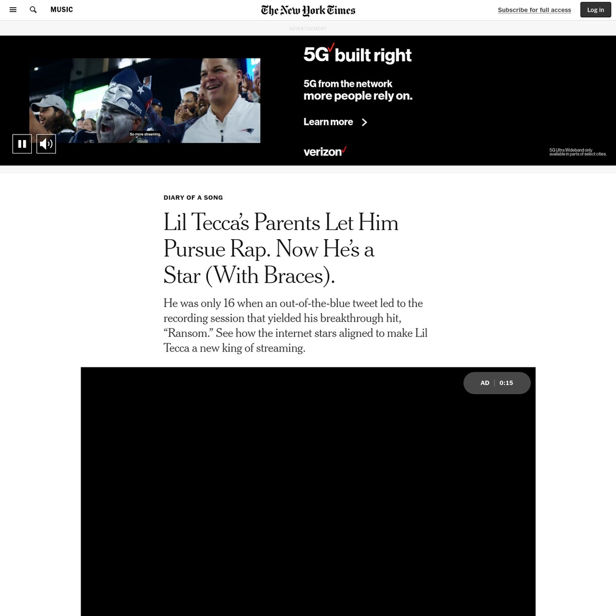 Lil Tecca's Parents Let Him Pursue Rap. Now He's a Star (With Braces). -  The New York Times