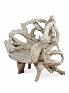 large English grotto chair, late 19th or early 20th C.