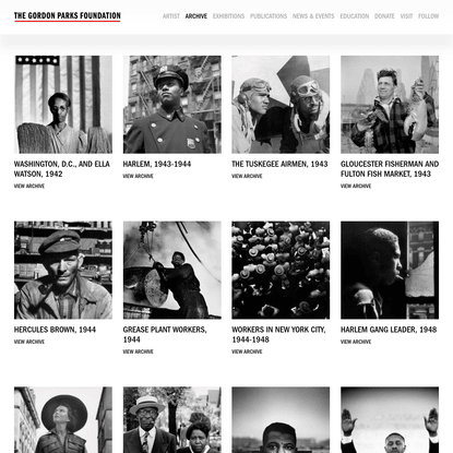 Archive - The Gordon Parks Foundation