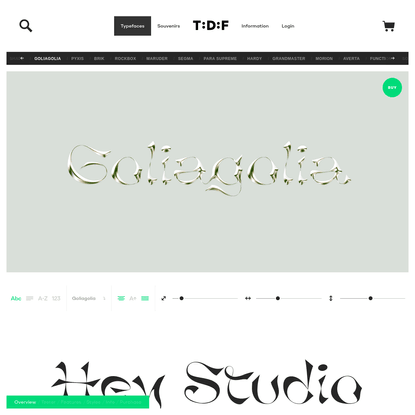 Goliagolia | The Designers Foundry