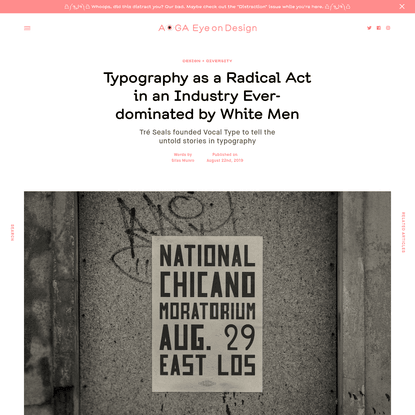 Typography as a Radical Act in an Industry Ever-dominated by White Men