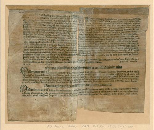 The Earliest Dated European Document Printed by Movable Type (October 22, 1454)