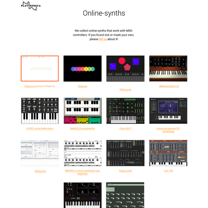 Online Synths
