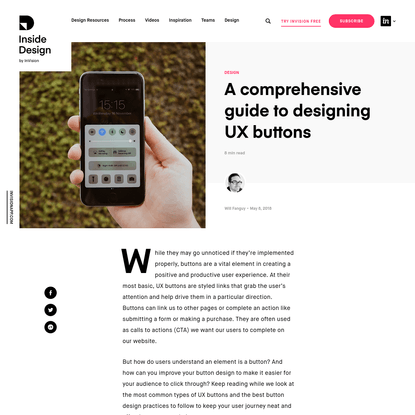 Button Design: Types of UX Buttons and Best Practices