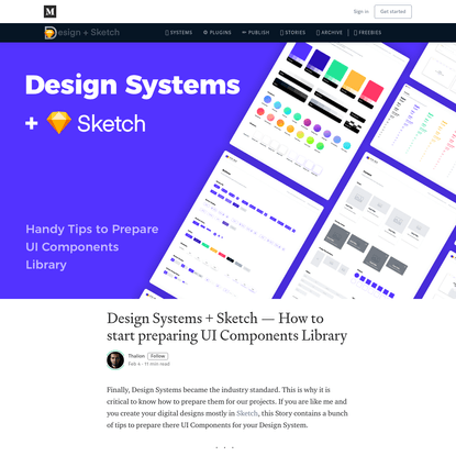 Design Systems + Sketch - How to start preparing UI Components Library
